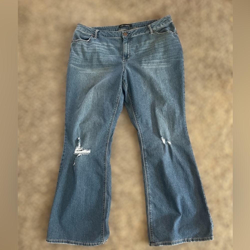 AG Adriano Goldschmied Classic blue distresses Women’s Jeans